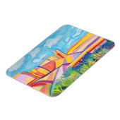 キッチンカラフルメサ横絵画景 マグネット (左側)