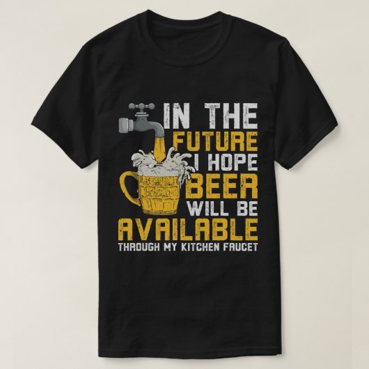 キッチンカランでビールが飲めるといいんだけど Tシャツ (デザイン正面)