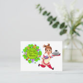 キッチンカードからシェフ・ケータラー・ママ コーリングカード (スタンド正面)