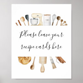 キッチンカード離れをここに保管する ポスター