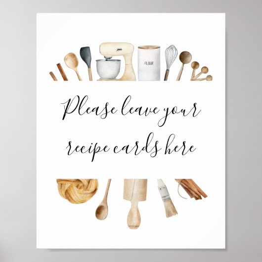 キッチンカード離れをここに保管する ポスター (正面)