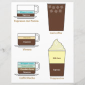 キッチンガイド:コーヒードリンク紙シート (裏面)