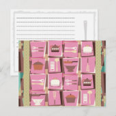 キッチンガジェット – ピンクの葉書(またはレシピカード) ポストカード (正面/裏面)