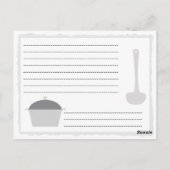 キッチンガジェット – ピンクの葉書(またはレシピカード) ポストカード (裏面)