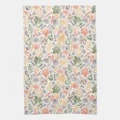 キッチンガーデン野菜パターン キッチンタオル (縦)