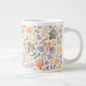 キッチンガーデン野菜パターン ジャンボコーヒーマグカップ (右)