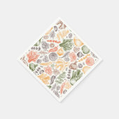 キッチンガーデン野菜パターン スタンダードカクテルナプキン (角)