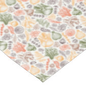 キッチンガーデン野菜パターン テーブルクロス (アングル)