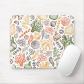 キッチンガーデン野菜パターン マウスパッド (マウス)