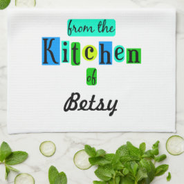 キッチンキッチンからカスタムレトロタオル キッチンタオル