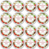 キッチンキャニングラベルから自家製サルサ シール (正面)