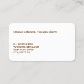 キッチンキャビネカスタマイズットQR 名刺 (裏面)