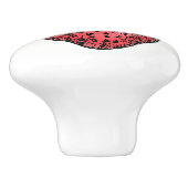 キッチンキャビネットのイチゴの変身 セラミックノブ (側面)