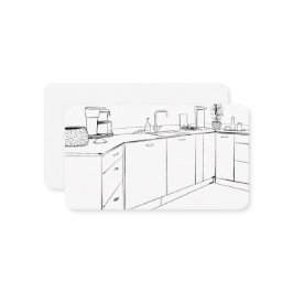 キッチンキャビネットの改造 名刺