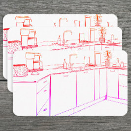 キッチンキャビネットの改造 名刺