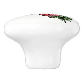 キッチンキャビネットの3イチゴのメイク セラミックノブ (側面)