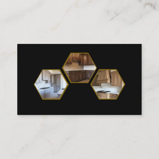 キッチンキャビネットカスタムの設置 名刺 (裏面)