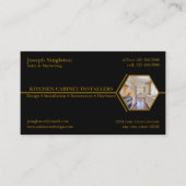 キッチンキャビネットカスタムの設置 名刺 (正面)