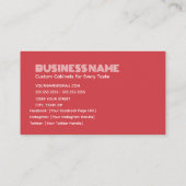 キッチンキャビネット コーリングカード (裏面)