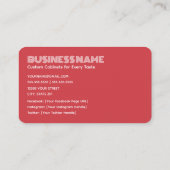 キッチンキャビネット 名刺 (裏面)