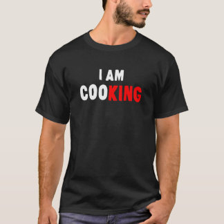 キッチンキングおもしろいシェフ調理師メンズ女性のための食事パン Tシャツ