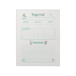 キッチンキープサケズユア貴重なレシピ ノートパッド