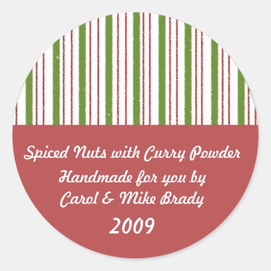 キッチンギフトシール ラウンドシール (正面)