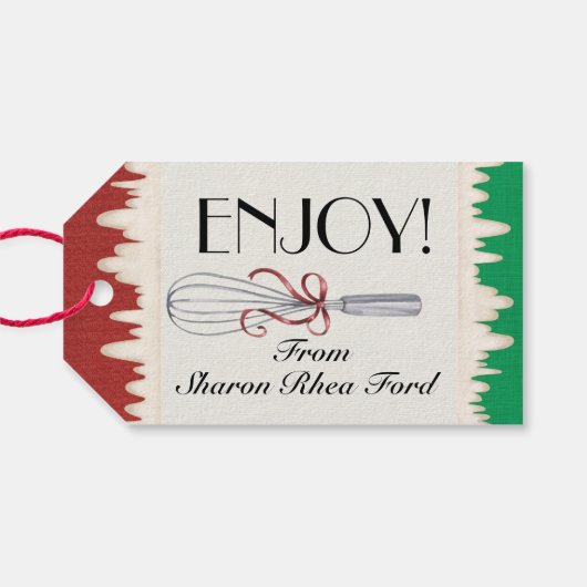 キッチンギフト独占的ラベルから新しい#2 ギフトタグ (裏面横)