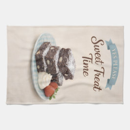 キッチンギフト 茶色のブラウニー チョコレート ครัว towel キッチンタオル