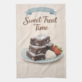キッチンギフト 茶色のブラウニー チョコレート ครัว towel キッチンタオル
