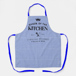 キッチンクラウンの女王グルメマムブループレイド エプロン