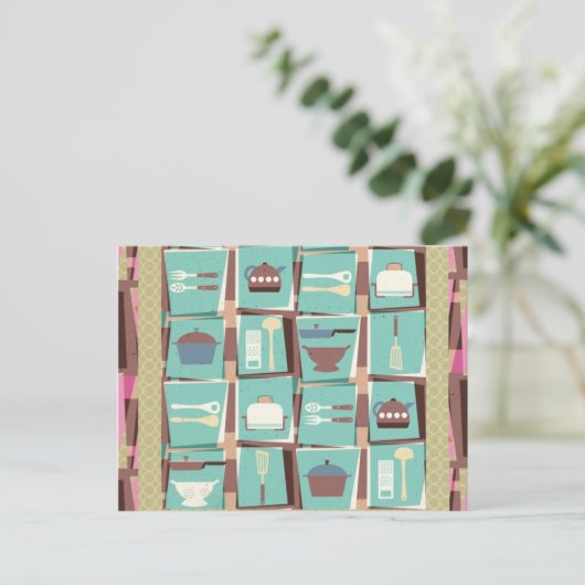 キッチンクラブ葉書(またはレシピカード) ポストカード (スタンド正面)