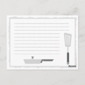 キッチンクラブ葉書(またはレシピカード) ポストカード (裏面)