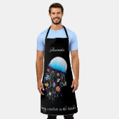 キッチンクリエイティブのフローラ エプロン (着用した状態)