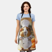 キッチンクリッターギニアピッグエプロン エプロン (着用した状態)