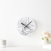 キッチンクロック ラウンド壁時計 (ホーム)