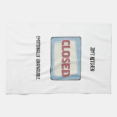 キッチンクローズおもしろいパーソナライズされた キッチンタオル (横)