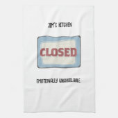 キッチンクローズおもしろいパーソナライズされた キッチンタオル (縦)