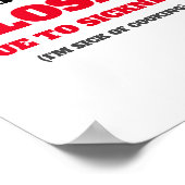 キッチンクローズポスター ポスター (角)