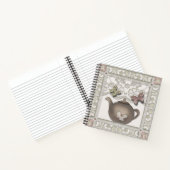 キッチングラス茶ポットベージュカラー ノートブック (内部)