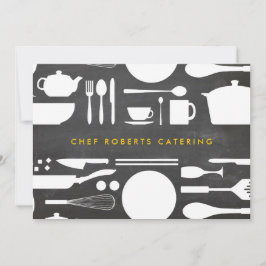 キッチンコラージオンチョークボード背景ノテカード ノートカード