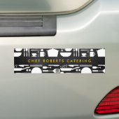 キッチンコラージオンブラックウッド バンパーステッカー (車上)