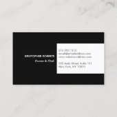 キッチンコラージュ黒/白 名刺 (裏面)