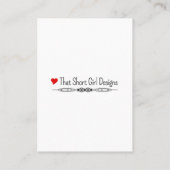 キッチンコンバージョン3.5x2.5インチ名刺 名刺 (裏面)