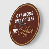 キッチンコーアートヒーテーマ ラージ壁時計 (傾斜)