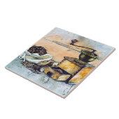 キッチンコーヒーグラインダーキッチンフードアート6" タイル (側面)