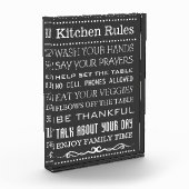 キッチンサイン |家族規則の署名 |キッチンルール フォトブロック (左)