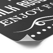 キッチンサイン |家族規則の署名 |キッチンルール ポスター (角)