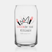 キッチンシェフのクイーン料理名の冠を追加 ガラス缶 (裏面)