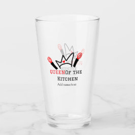 キッチンシェフのクイーン料理名の冠を追加 タンブラーグラス